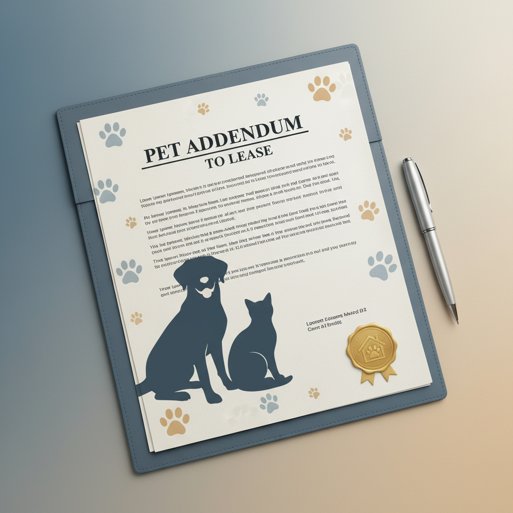 PET ADDENDUM TO LEASE