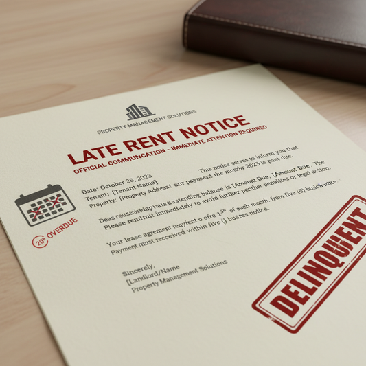 LATE RENT NOTICE