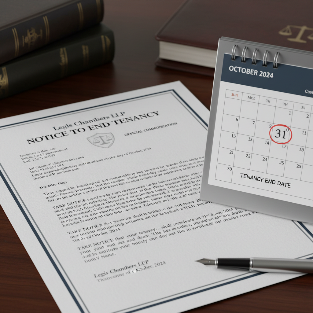 NOTICE TO END TENANCY